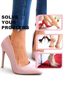 12PCS Mixed Set Women's Anti-Chafing Adjustable Half-Size Shoe Inserts, Fashionable Breathable Comfortable Non-Slip Invisible Shoe Accessories Compatible With High Heels And Sneakers - Multicolor - View 4
