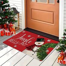 Christmas Decor Kitchen Mat Set, Cute Christmas Snowman Pattern, Fun Machine Washable Carpet With Plastic Backing, Indoor/Outdoor Universal, Holiday Gift Home Decor Rug, Multiple Sizes Available, Suitable For Bathroom, Kitchen, Bedroom, Hallway, Dining Room, Living Room, Indoor/Outdoor Entryway And Other Areas - C - View 12