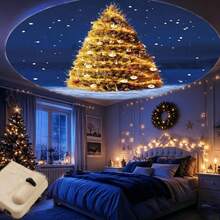 Atmosphere Christmas Tree LED Projector Light, Can Project Images On Bedroom Walls Or Ceiling, Suitable For Christmas Party Decoration, Birthday Gift And Valentine's Day Gift - Khaki - View 6