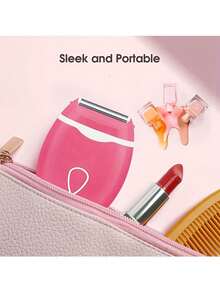 Women's Electric Shaver, Portable Trimmer For Bikini Area, Legs, Underarms And Pubic Hair, Detachable Blade Head, Cordless Operation, Wet & Dry Use - View 8