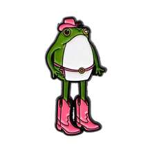 Cute Frog Enamel Brooch, Fashion Lapel Pin Badge, Backpack & Clothing Accessory, Animal Jewelry, Gift For Friends - Green - View 13