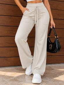 Women Pants - Cream - View 6