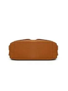 1pc Solid Color Fashion Minimalist Nylon Fabric Zipper Closure Lightweight Versatile Daily Mini Crossbody Shoulder Bag For Men, Suitable For Daily Commute, Shopping, Cycling - Multicolor - View 6