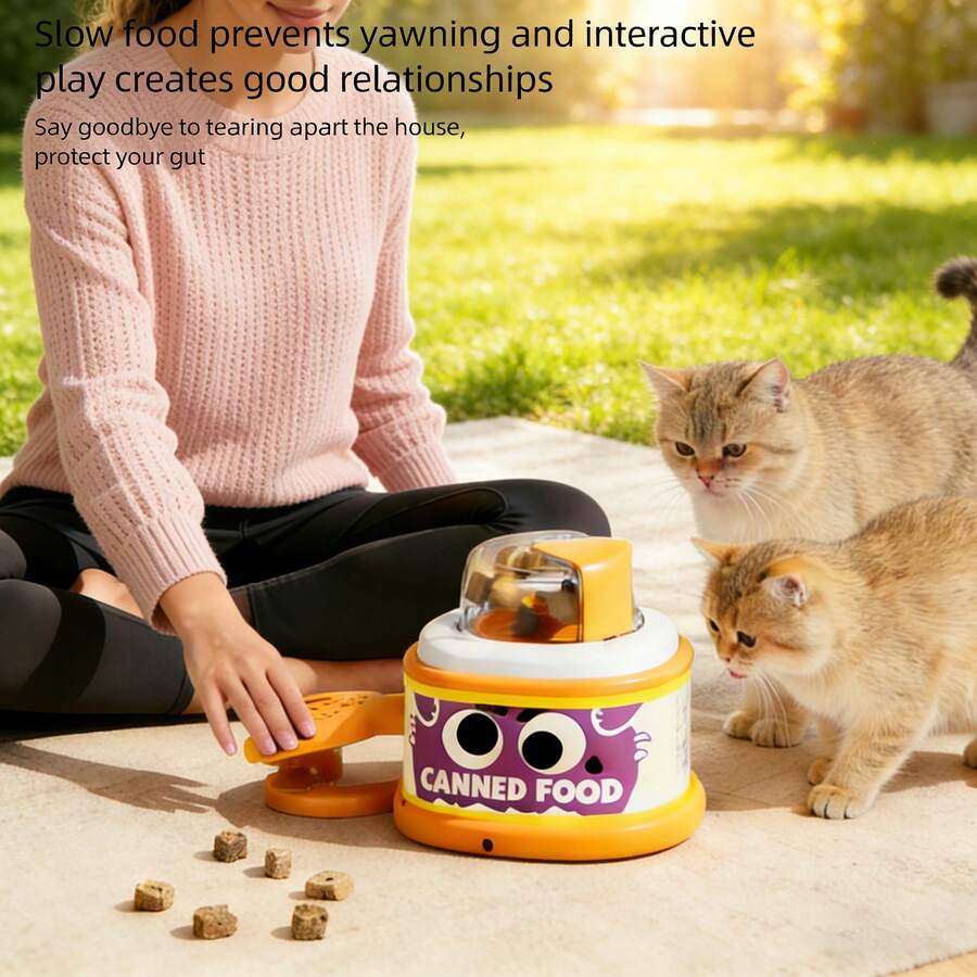 Battery-Free Interactive Play Toy For Cats & Dogs, Press Design Dispenses Snacks, Fit Indoor And Outdoor Use, Excellent Christmas Present For Your Lovely Pets.