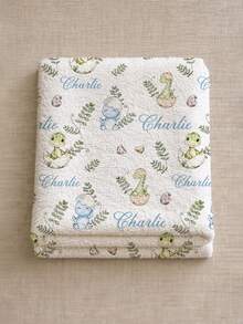 1pc Customized Name Bed Blanket, Personalized Name Bed Throw, Personalized Blanket, Cute Comfortable Blanket, Home Gift, Birthday Gift, Christmas Gift, Personalized Gift, Gift For Son/Daughter, Gift For Friends - Style 2 - View 5