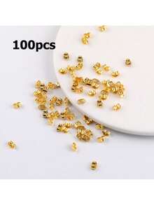 Stainless Steel Earring Back Buckle Set Of 20/50/100 Pieces, 4.5x6mm, Suitable For DIY Jewelry Production And Maintenance - Multicolor - View 10