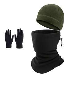 1pc/2pcs Unisex Warm Windproof Winter Hat, Outdoor Fleece Hat, Windproof Tie Hat, Windproof Headgear, Suitable For Mountain Bike Cycling Motorcycle Face Mask Hat Integrated Cold-Proof Scarf Hat, Essential For Motorcycle Riding - Style 3 - View 24