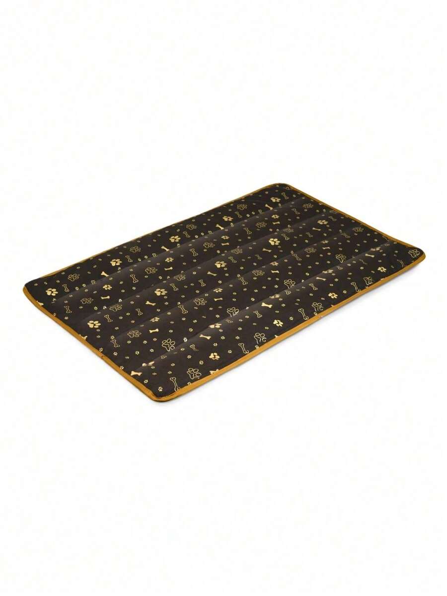 Factory Dog Bed Mat, 50x70 Cm, Gold Bones, 1 Piece - Rectangle - View 1