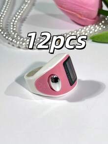 Portable Ring Counter Electronic Finger Ring Counter Mini Counter Dual-Tone Candy Color Counter, Suitable For Muslim Prayer And Arabic Praise Bracelet, Long Tassel Style, Can Be Used For Prayer Recitation Counting, Daily Wear And Decoration - Multicolor - View 25