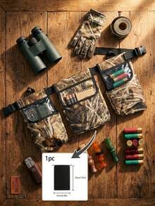 Multifunctional Saddle Hunting Gear Accessories With Camouflage Print Large Tree Stand Bag For Hunters Wear-Resistant Shell Bags Perfect For Woods Hiking Construction Holster Utility Belt Tactical Gear Vest Hunting Accessories For Men - Camouflage - View 9