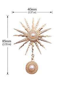 2 Styles DIY Random Creative Rhinestone Pearl Flower Sun God Gemstone Pendant Phone Case Accessories Women's Pendant - Multicolor - View 5
