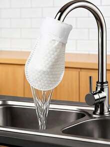Faucet Filter Bag, Kitchen Drain Filter, Multi-Functional Kitchen Sink Faucet Impurity Interceptor Pad, Anti-Clogging Water Sediment Filter Pad, Intercepts Rust, Sediment And Impurities, Suitable For Various Faucets, Kitchen, Bathroom And Dormitory - View 9