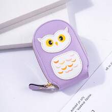 2026 New Owl Accordion Card Holder, Colorblock Cross-Border ID Card Sleeve, Coin Purse - Multicolor - View 3