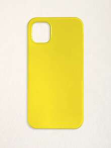 Glossy Yellow Phone Case, Ins Bright Yellow Solid Color Large Hole Candy Color Smooth Phone Shell, Cover, Ideal Gift For Daily Use And Birthday, Compatible With IPhone Case, Compatible With IPhone12/13/13 Pro Max/14 Pro/15/15 Pro Max/16/16 Plus/16 Pro Max/17/17 Pro/18 Pro/18 Pro Max, Phone Accessories, Fast Shipping - Yellow - View 20