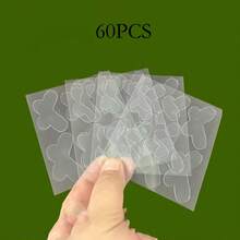 60pcs Butterfly Style Elf Ear Support Strips, Strong Support, Natural Invisible Transparent Ear Support Patches, High Adhesion - Multi-color - View 7