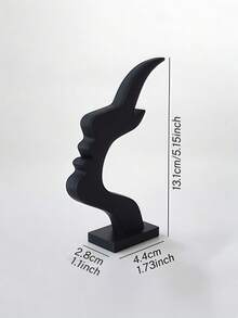 2PCS/Abstract Side Face Eyeglass Stand, Creative Novelty Glasses Holder, Desktop Sculpture Decor For Home & Office Desk - Multicolor - View 6