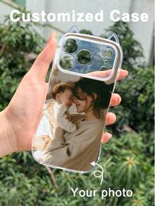 GIIPPA 1件客製化照片手機殼，適用於 iPhone 18/17/16/15/14/13/12/11/Pro Plus Max，客製化圖片手機殼，週年禮物、情人節禮物、生日禮物、婚禮禮物、聖誕禮物、新年禮物 - 彩色 - 查看 6