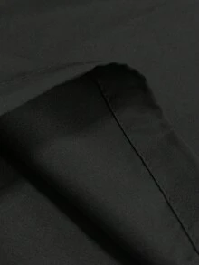 BAIQIANSHI 黑色雙向金屬拉鍊鈕扣口袋優雅休閒時尚通勤Y2K輕量寬鬆柔軟舒適無彈力女款工裝套裝，適用萬聖節、教師節、感恩節、開學季、派對、生日派對、畢業季、舞會、茶會、鄉村音樂會、郊遊、度假、辦公室、正式場合、日常街頭、機場穿搭，春夏秋冬四季皆宜 - 黑色 - 查看 10