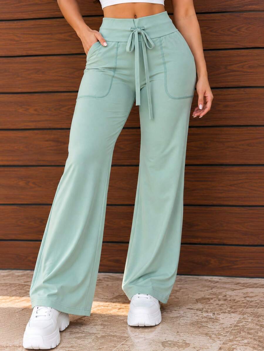 Women Pants - Mint Green - View 1