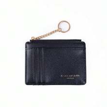 New Ultra-Thin Multi-Slot Women's Card Holder Mini Keychain Small Wallet Fashion Zipper Coin Purse - Multicolor - View 13
