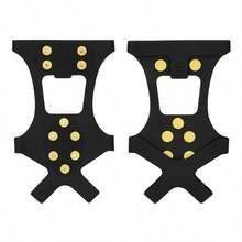 1 Pair Ice & Snow Anti-Slip Shoe Covers, Wear Over Shoes/Boots, Traction Spikes, Ice Crampons - Multicolor - View 17
