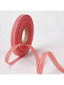 50 Yards Internet Celebrity Ins Style Plaid Ribbon Baking Cake Decoration Biscuit Gift Flower Packaging DIY Silk Ribbon - Multi-color - View 12