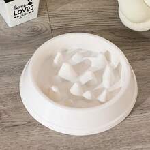 1pc Pet Slow Feeder Bowl, Slows Down Cat And Dog Eating Speed, Anti-Choke, Anti-Slip, Anti-Spill, Suitable For Cats And Dogs, Helps Slow Chewing, Easy Digestion And Absorption - 200ml - View 12