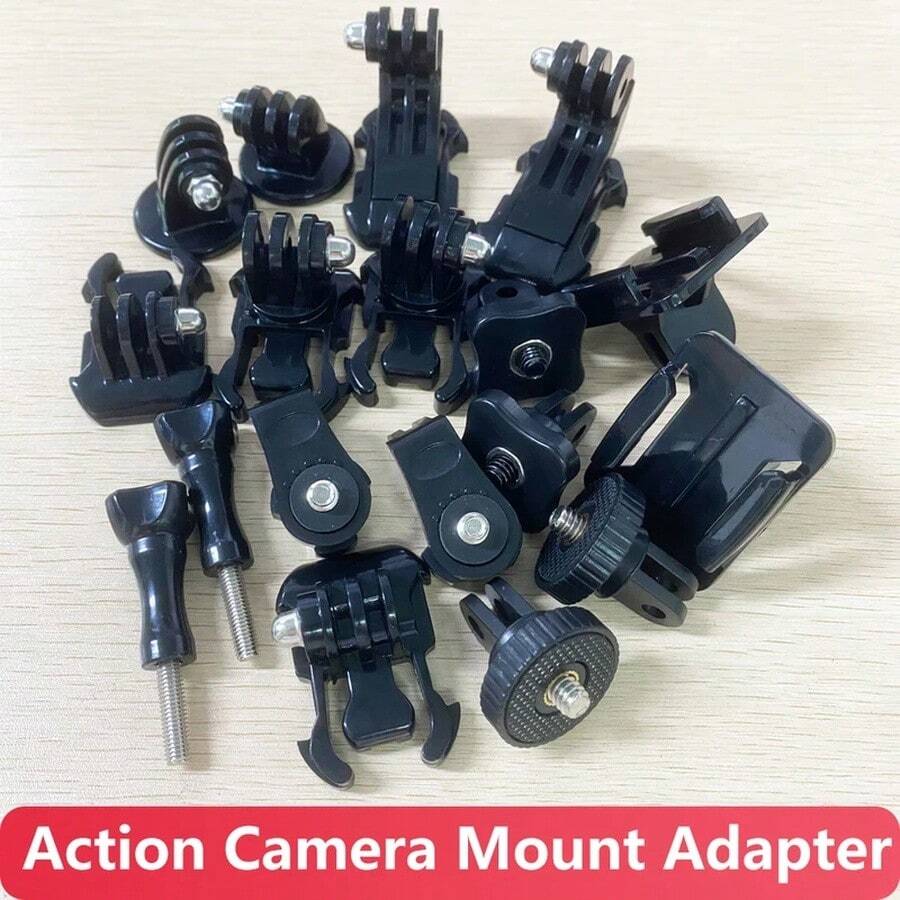 Screw-On Tripod Adapter With J-Hook For Hero 13, 12, 11, 10, 9, AKASO, SJCAM, D*JI Osmo Action Cameras, Quick Release - View 1