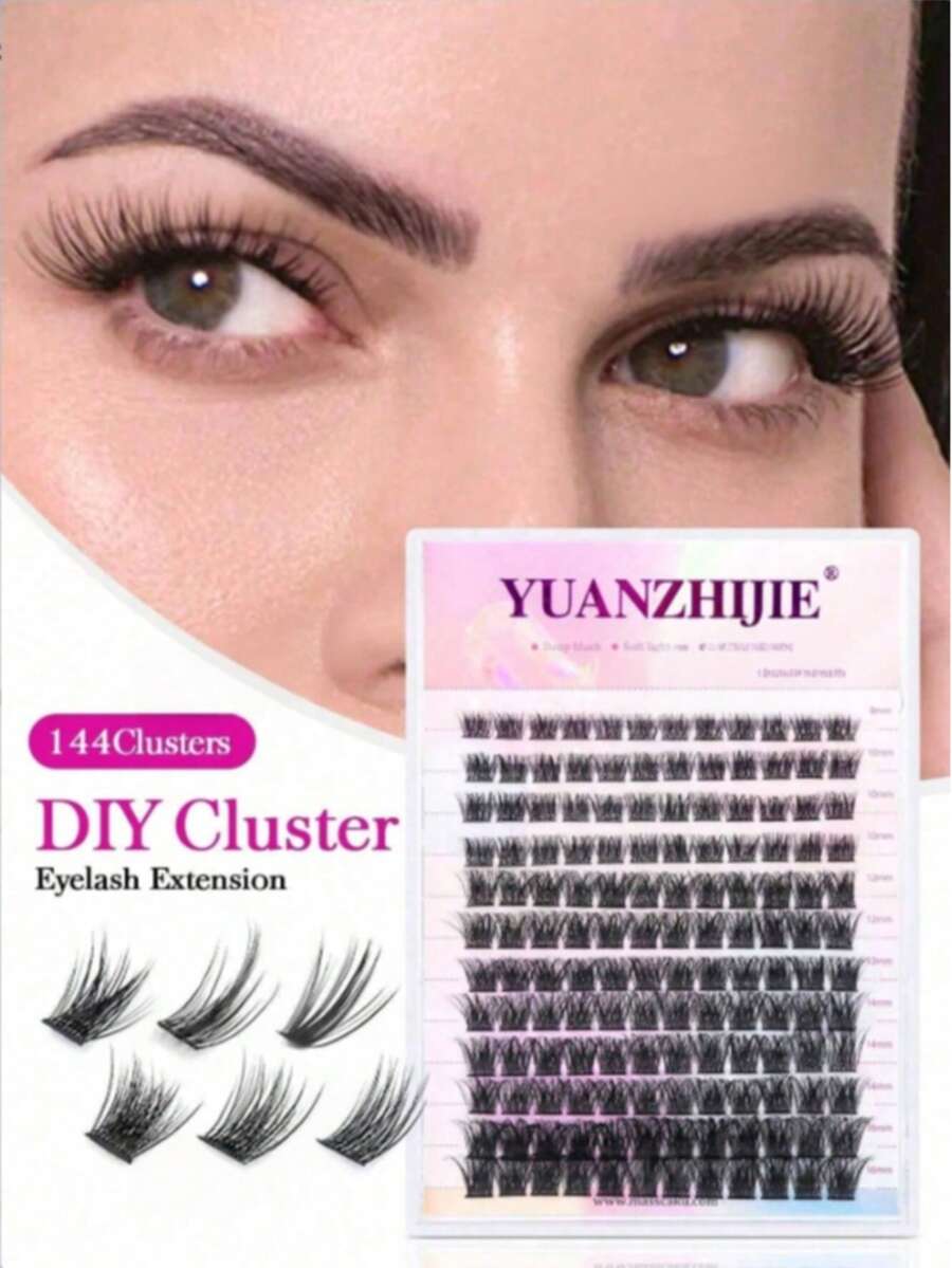 Natural Soft Handmade Segmented DIY Cluster Single Lash Extensions ...