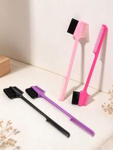 2 In 1 Hair Dye Brush & Comb, Double Sided Coloring Brush For Hair Bleach Tint, Salon Home DIY Hair Color Applicator Tool, Christmas Gift For Hair Stylist, Girls Women Hair Coloring Kit Accessory - Multicolor - View 3