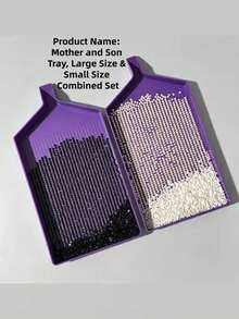 Diamond Painting Turning Diamond Plate, New One-Piece Large Size Purple, Essential Tool For DIY Handmade Diamond Embroidery - Sets - View 5