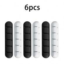 Cable Cord Wire Organizer Silicone USB Cable Winder Management Clips Self Adhesive For Mouse Keyboard Headset Car - Multicolor - View 7