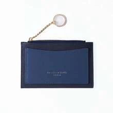 New Women's Zipper Coin Purse Card Holder 2-In-1 Double-Sided Design Patchwork Portable In Stock Wholesale - Multicolor - View 17
