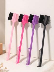 2 In 1 Hair Dye Brush & Comb, Double Sided Coloring Brush For Hair Bleach Tint, Salon Home DIY Hair Color Applicator Tool, Christmas Gift For Hair Stylist, Girls Women Hair Coloring Kit Accessory - Multicolor - View 1