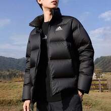 Adidas BB DOWN J Men's Casual Sports Down Padded Jacket KF8760 - Black - View 4