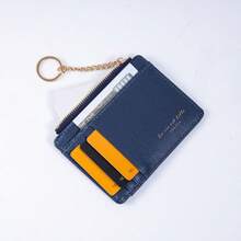 New Ultra-Thin Multi-Slot Women's Card Holder Mini Keychain Small Wallet Fashion Zipper Coin Purse - Multicolor - View 7