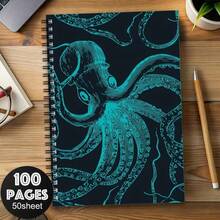 1pc 2D Flat "You're A Star" Pink Starfish A5 Spiral Notebook, 50 Sheets (100 Pages), For Student Classroom Notes, Office Meeting Records, Portable Planner And Diary Notebook, Suitable For Professional - One Book (50 Pages, 100 Pages) - View 13