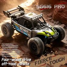 SG616 PRO BEAST RC Off-Road Car, 2.4GHz Remote Control Car With LED Headlights, Carbon Brush Motor & Independent Shock Absorber, Nylon Differential & Li-Ion Battery,Rechargeable Racing Toy Car Gift For Kids Ages 6+ - Multicolor - View 7