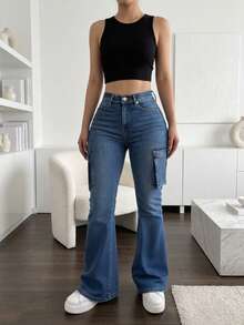 Women Jeans - BLUE H005 - View 2