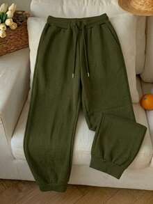 Women Sweatpants - Army Green - View 4