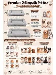 Floor Pet Cushion – Water-Repellent & Wrinkle-Resistant Pet Bed With 5 Cm Foam Core, Soft Fiber Filling & Washable Cover For Cats And Dogs - Grey - View 3