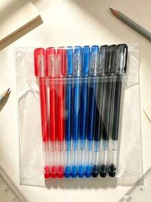Black Red Blue Gel Pens 0.5mm Tip, Smooth Writing Gel Ink Pens For School And Office Stationery - Round - View 5