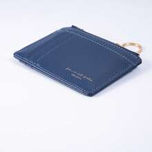 New Ultra-Thin Multi-Slot Women's Card Holder Mini Keychain Small Wallet Fashion Zipper Coin Purse - Multicolor - View 6