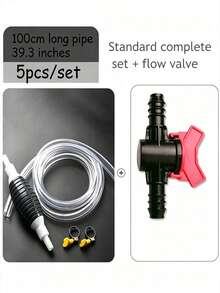 1–3 Meters Manual Pneumatic Siphon Hose With Pump Ball, Fuel Transfer Tube, Car Liquid Transfer Hose, Water/Oil Suction Pump, Convenient Manual Siphon Pump, Suitable For Car Fuel Tank, Lawn Equipment, Motorcycle And Workshop Use - Multi-color - View 7