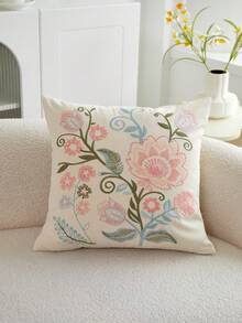 LCUHPCL 1件/2件 3D刺繡雛菊花枕套，四季通用居家裝飾，適合客廳、臥室、派對 - 粉色 - 查看 14