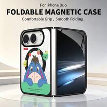 Disney Phone Case, Protective Cover For Foldable Phones, Featuring The Cute Cartoon Character Eeyore (The Little Donkey), With Magnetic Charging Compatibility; Designed Compatible With Apple IPhone 18 Duo. - Black - View 2