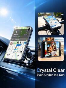 1入 [2026新款] 9H+ 絲印 HD 鋼化玻璃螢幕保護貼，相容 iPhone Duo/18 Pro Max/18 Pro/17 Pro Max/17 Air/17 Pro/17/16 Pro Max/16 Pro/16/15/14/13/12/11 Pro Max，黑色邊框，全螢幕覆蓋，防刮耐磨、防碎、無氣泡、易安裝 - 無色 - 查看 3