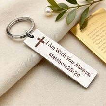Bible Verse Keychains Christian Scripture Faith Gifts - Silver - View 5