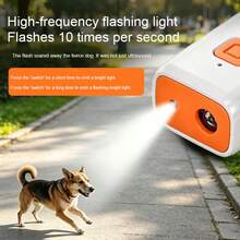 1 Mini Portable Ultrasonic Dog Repellent, Handheld Anti Barking Device With LED Light, USB Rechargeable, Remote Ultrasonic Barking Deterrent, Pet Training Tool, Portable And Easy To Carry, Prevents Dog Bites, Suitable For Outdoor Use. - Multicolor - View 4