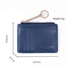 New Ultra-Thin Multi-Slot Women's Card Holder Mini Keychain Small Wallet Fashion Zipper Coin Purse - Multicolor - View 11
